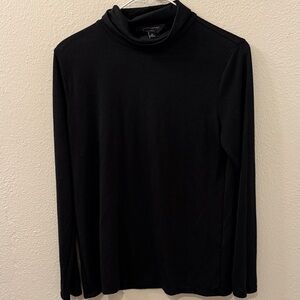 Banana Republic Luxe Black Knit Top